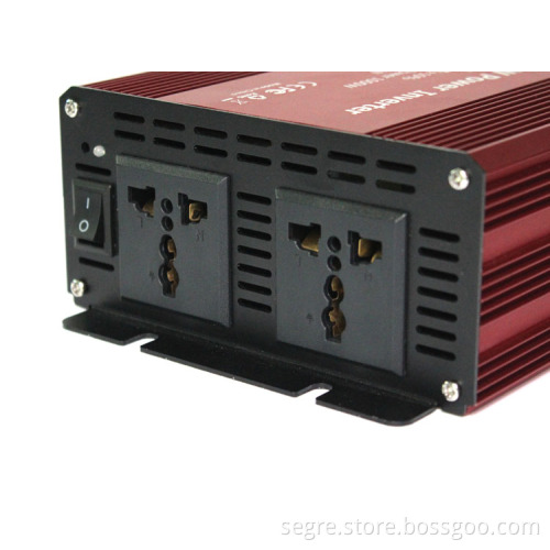 China Red color 1kw 1000 watt 12v 24v 48v 220v inverter power inverter